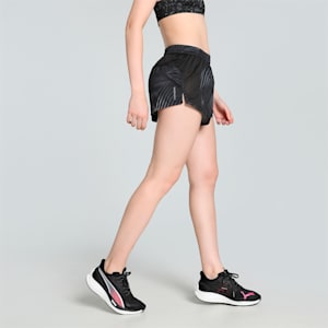 Favourite Velocity 3" Printed Women's Woven Running Shorts, PUMA Black-Galactic Gray, extralarge-IND